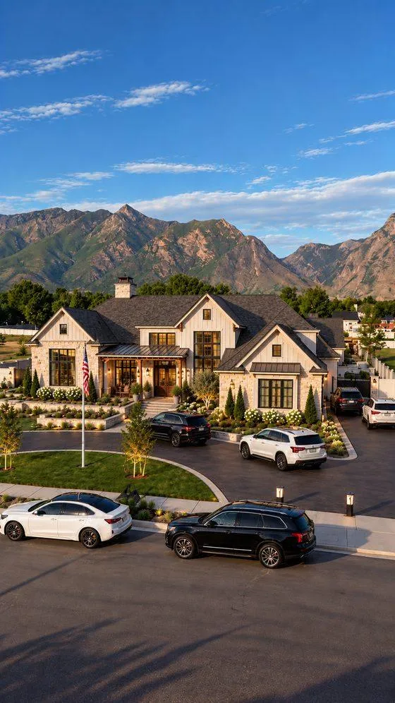 Family vehicles parked at a Wasatch Front home