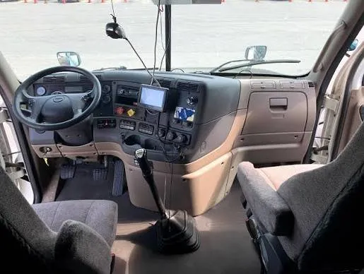 Semi truck cab interior